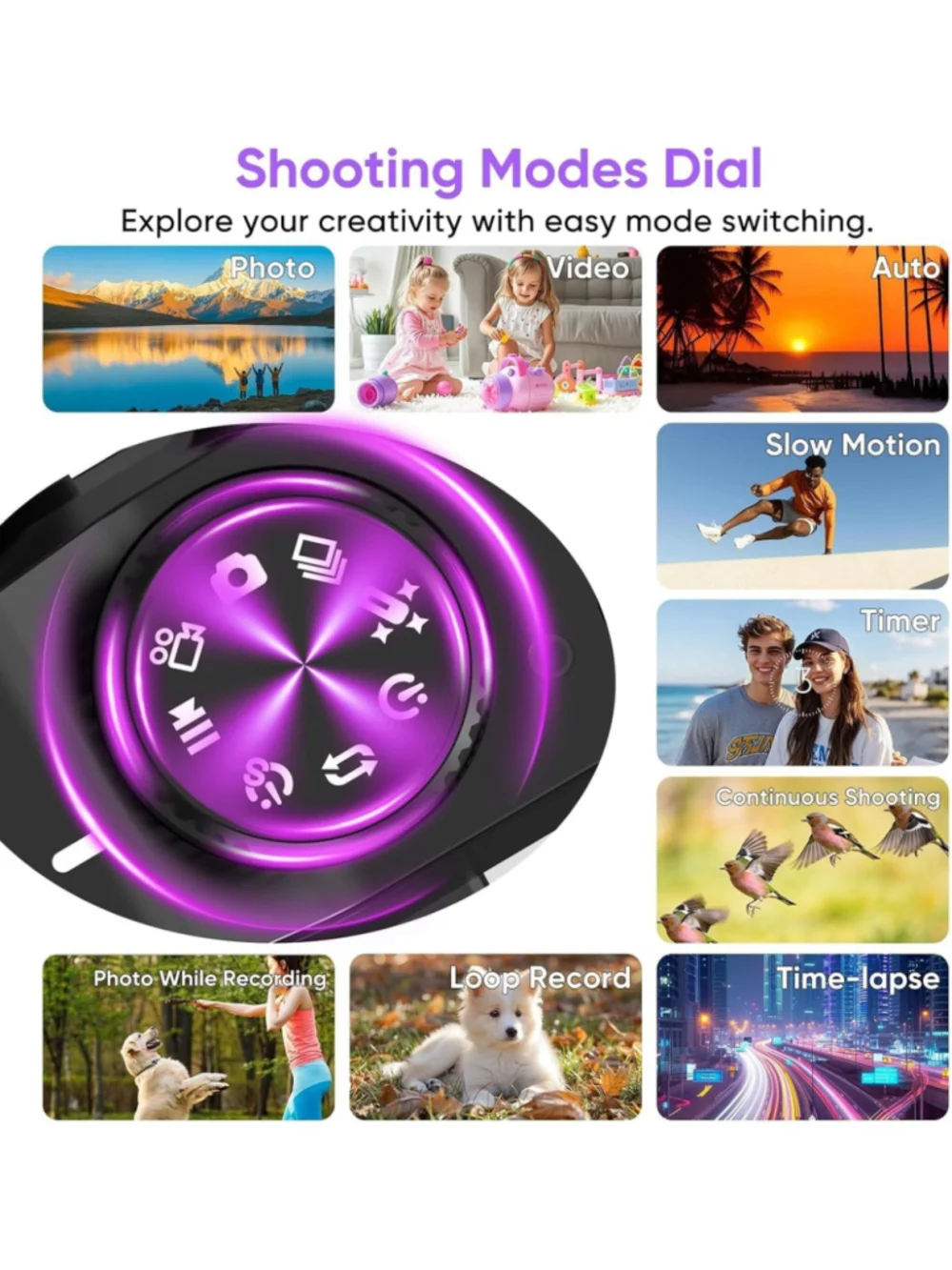 ORDRO 5K Digital Camera 80MP Autofocus Vlogging Camera 18X Zoom Flip Screen